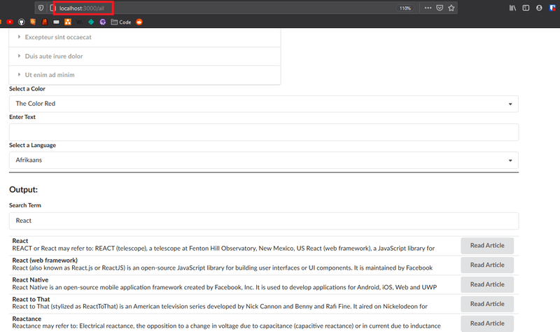 all children of component on screen