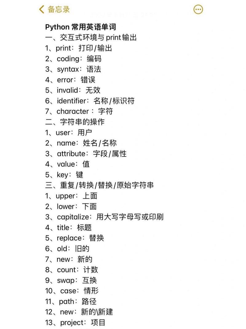 python编程英语词汇大全_python编程单词csdn-CSDN博客