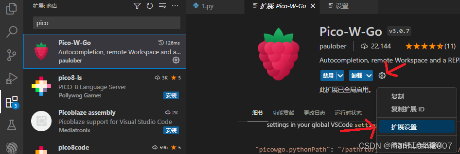 [Raspberry Pi Pico W] Visual Studio Code的使用_vscode 配置树莓派pico-CSDN博客