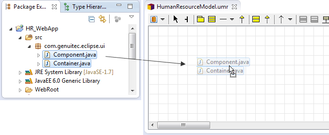 UML Drag Start