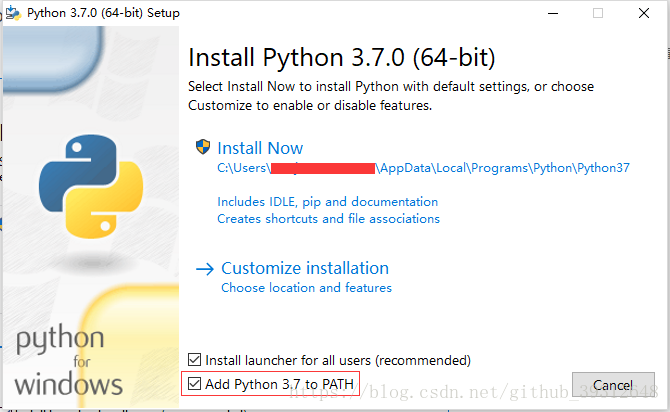 图1python安装页面