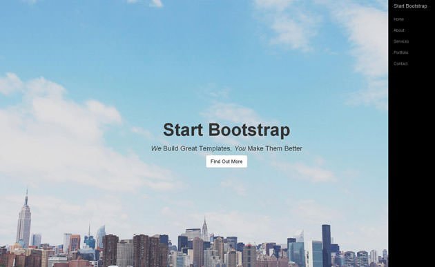 start-bootstrap 网站模板