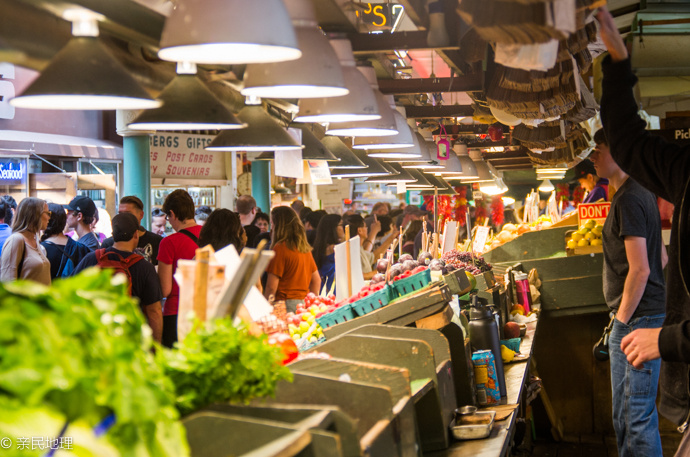 亲民地理-第50期-在美国逛农贸市场-西雅图派克市场 亲民地理-第50期-在美国逛农贸市场-西雅图派克市场
