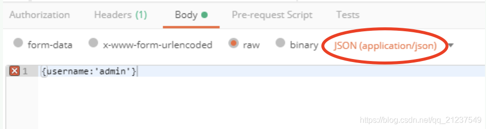 Postman使用中出现Failed to convert value of type ‘java.lang.String‘ to ...
