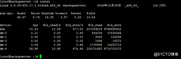 linux查看进程占用cpu、内存、io信息