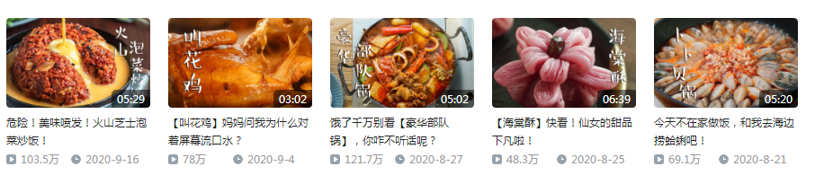 B 站“日食记”频道