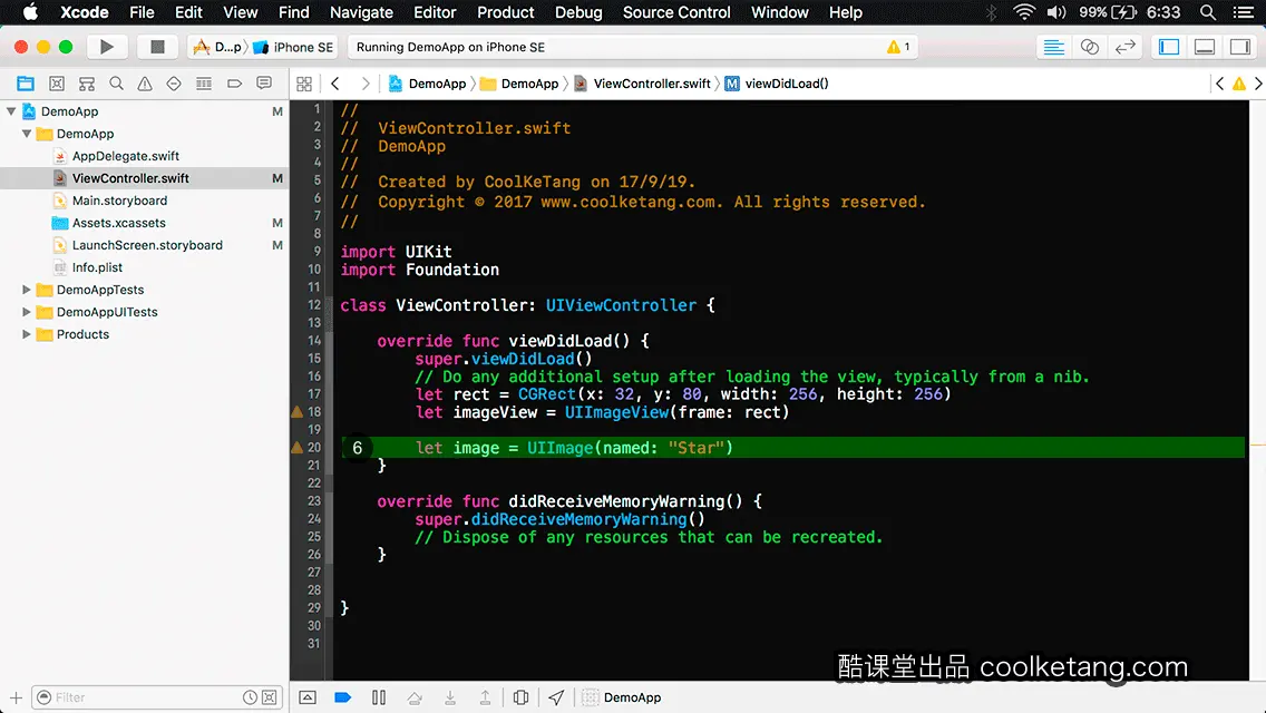 互动教程 for Xcode9 & Swift4-酷课堂