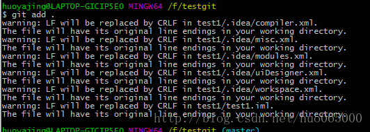 git add