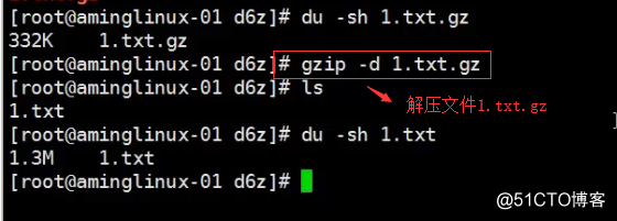 四周第四次课 6.1 压缩打包介绍 6.2 gzip压缩工具 6.3 bzip2压缩工具 6.4 x