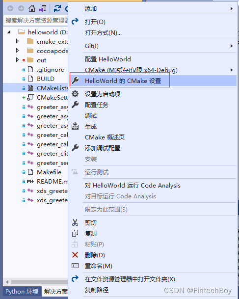 cmake设置