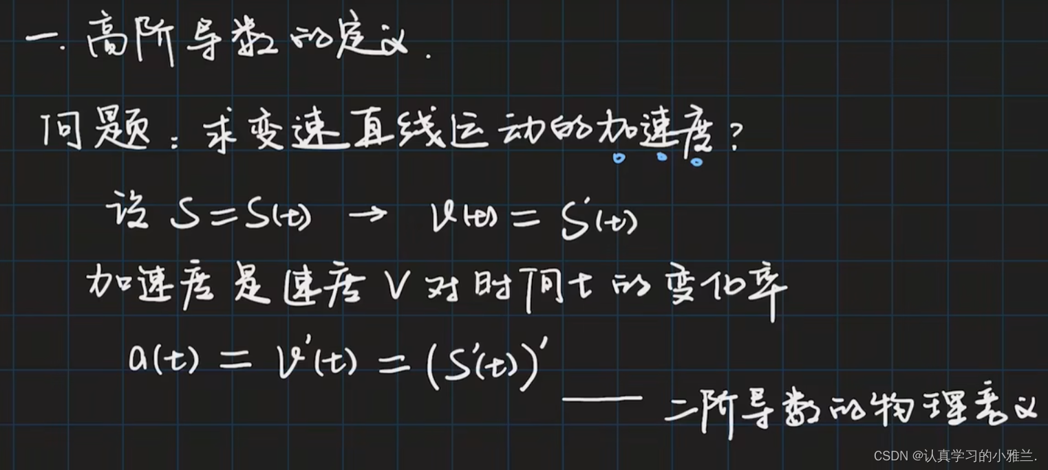 高阶导数——“高等数学”-CSDN博客