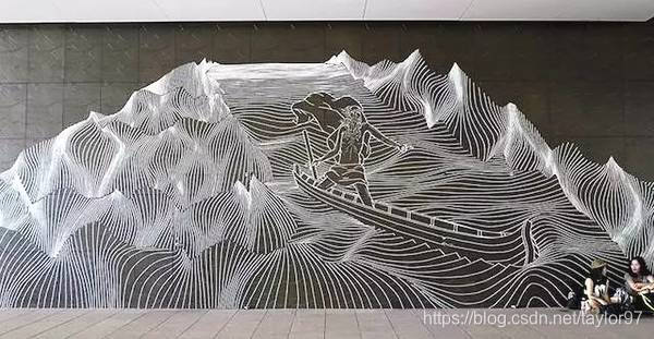 胶带作画