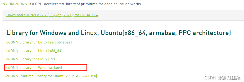 cuDNN WINDOWS