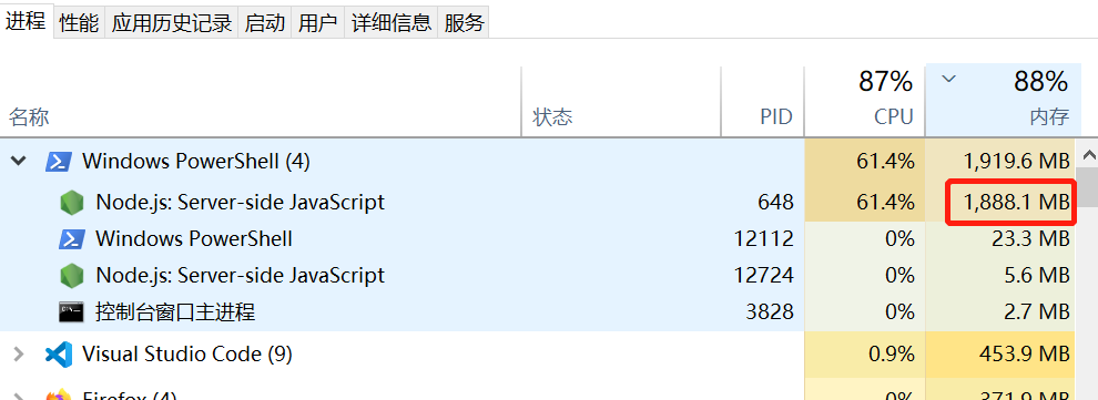 NodeJS堆溢出？原因是默认设限了内存上限。解除封印