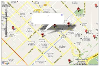 Google <wbr>API结合数据库动态显示地图标记和点击提示信息 Google <wbr>API结合数据库动态显示地图标记和点击提示信息