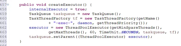 createExecutor() 方法