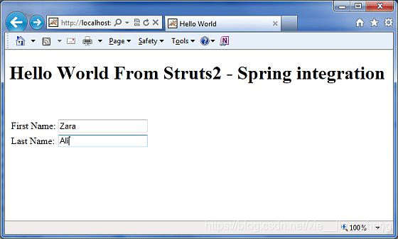 struts+spring架构分析