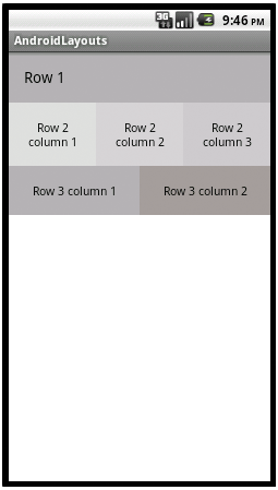 table layout
