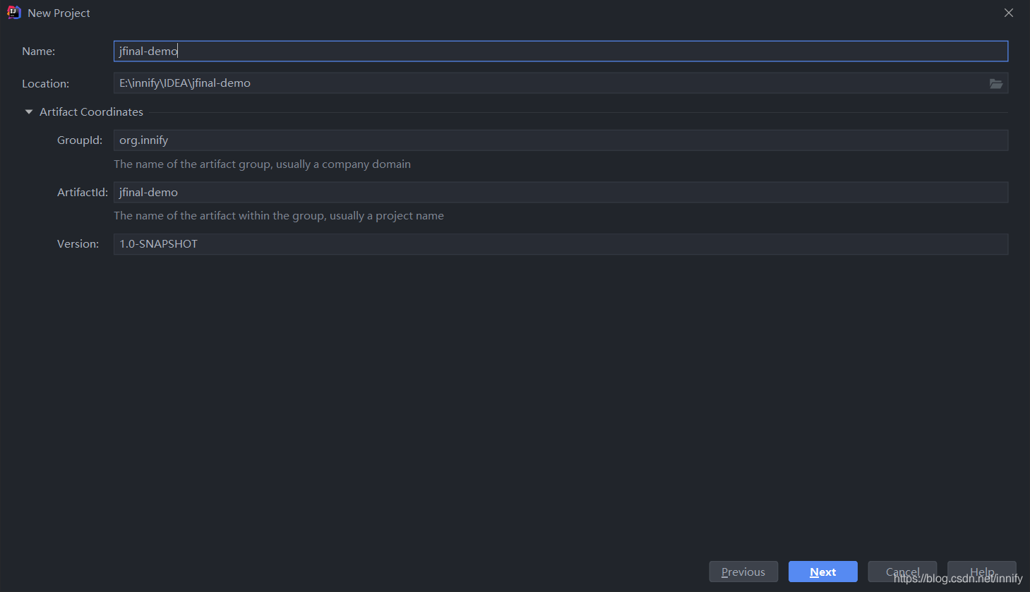 配置maven项目基本参数