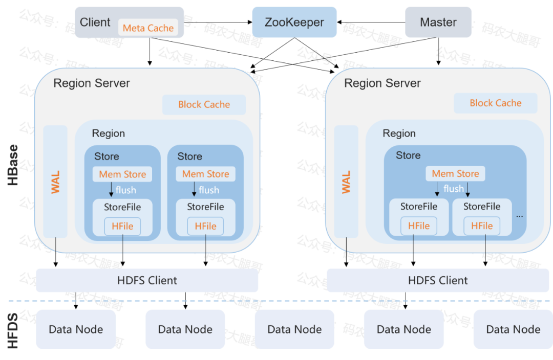 Hbase Namespace hbase 元数据存放namespace meta_HBase架构体系-CSDN博客