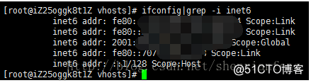 centos下配置ipv6 地址