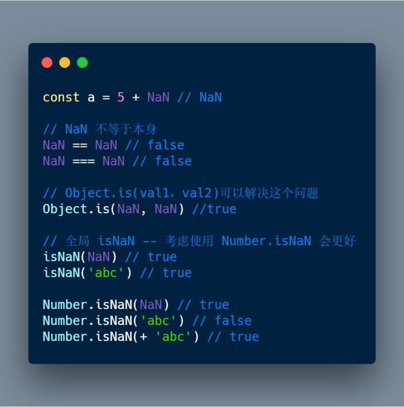 Object.is, Number.isNaN, isNaN