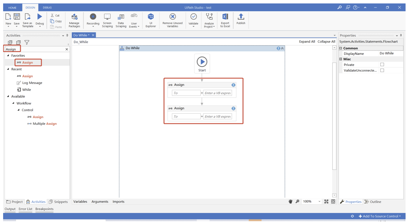 2.5 UiPath循环活动Do While的介绍和使用
