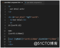 初探Angular6.x---主从组件