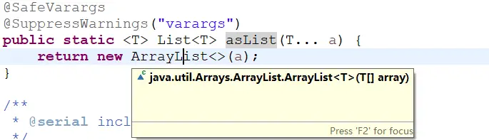 Arrays.asList