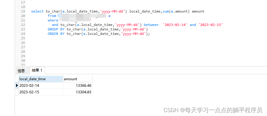 psql函数总结:实时更新中