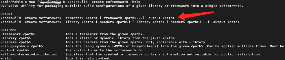 -help之后的输出结果