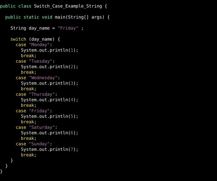 java经典案例100例子_使用示例在Java教程中切换案例声明-CSDN博客