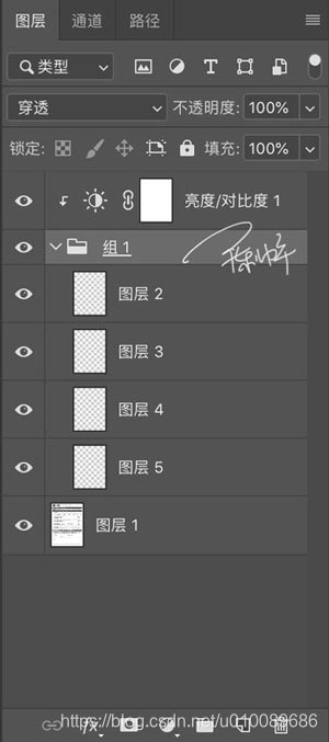 Adobe Photoshop图层划分