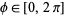 phi in [0,2pi]