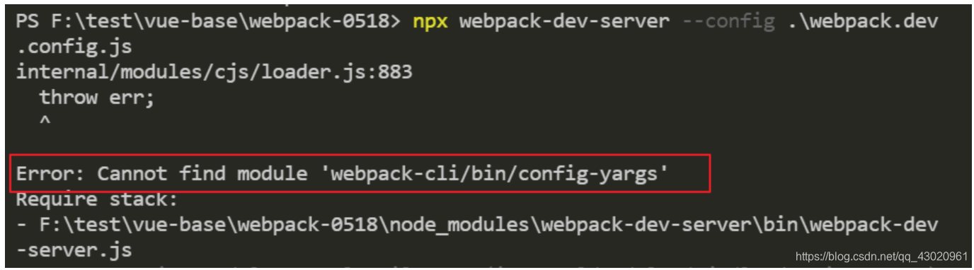 webpack dev server connection to 安装webpack-dev-server出现的问题_webpack-dev-server --env.env=local --watch ...