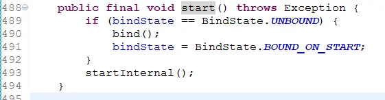 start()