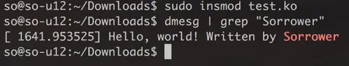 dmesg