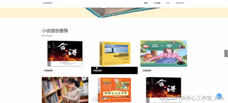 基于java的小说阅读网站的设计与实现(论文+源码)_kaic