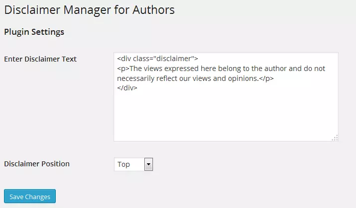 Disclaimer Notice Plugin - Image 1