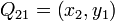 Q_{21} = \left( x_2, y_1 \right)