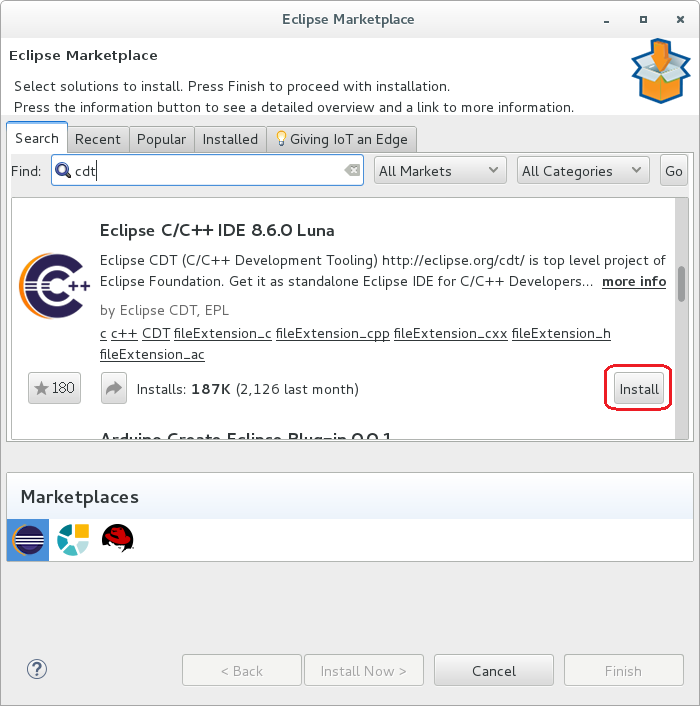 给Eclipse安装CDT插件