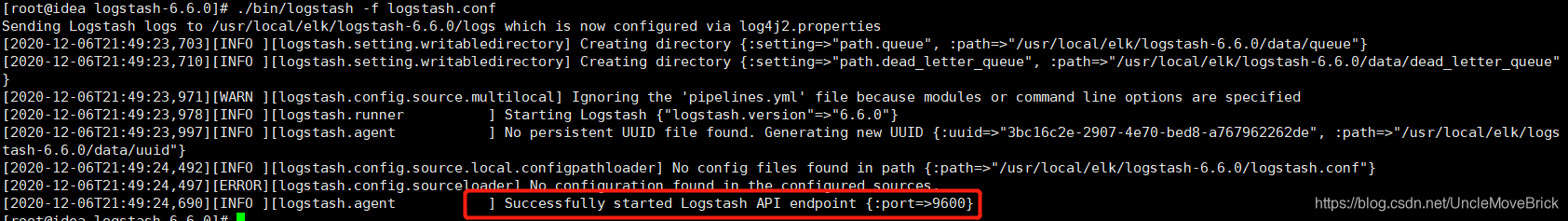 logstash启动成功