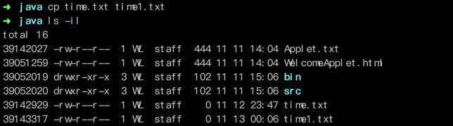 复制 time.txt文件到当前目录下，新文件名为 time1.txt