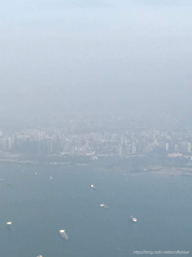 Took off, window view to MBS, Marina Bay