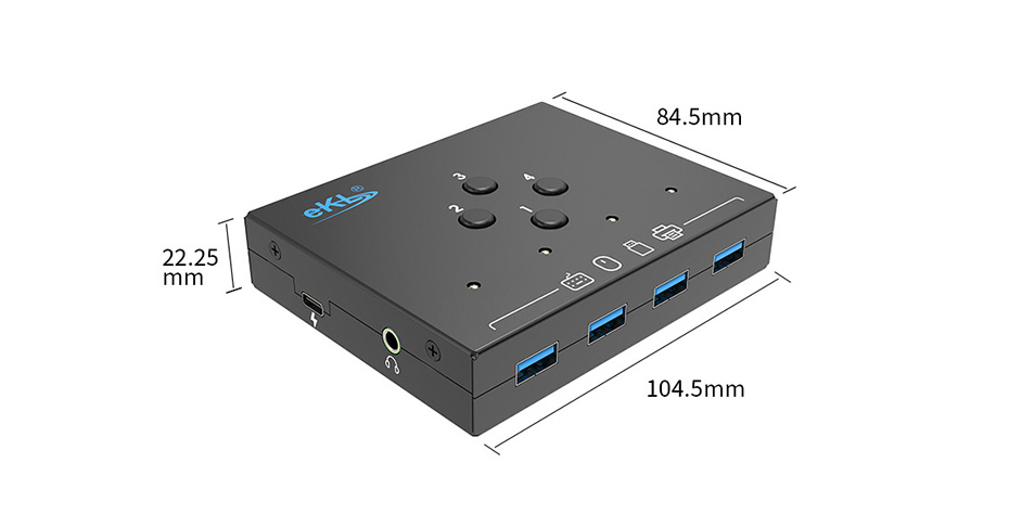 4进4出USB3.0 HUB集线器SH04