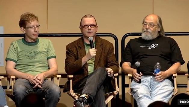 Robert Griesemer、Rob Pike 、Ken Thompson(2012年,Google I/O大会)