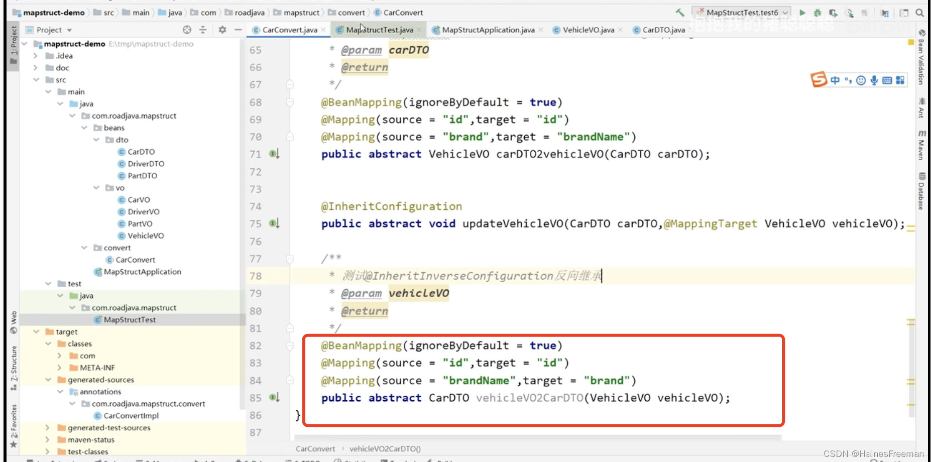 mapstruct学习笔记-pojo之间的转换_mapstruct springboot mybatisplus 中pojo转化-CSDN博客