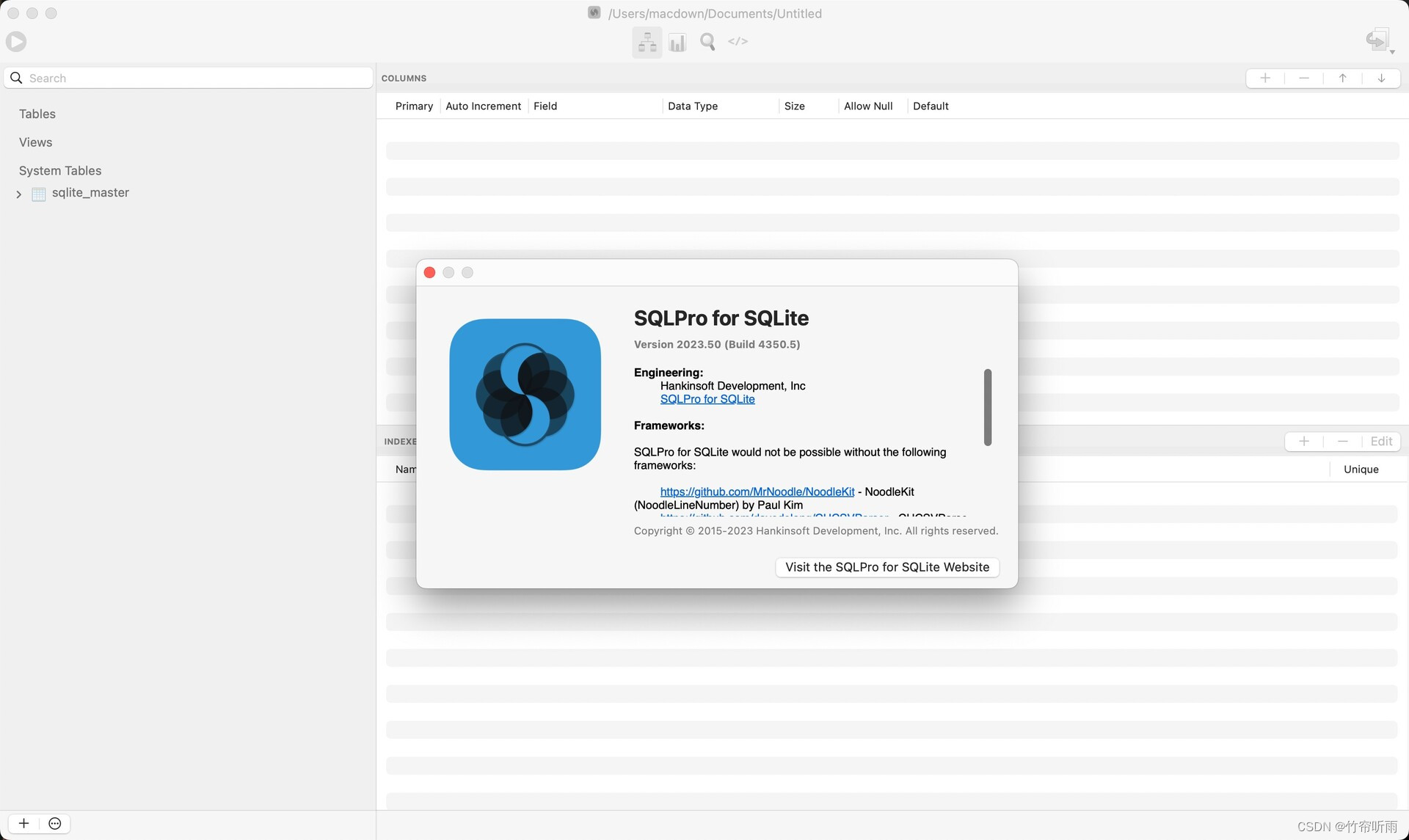 专业可靠的SQLite数据库管理软件: SQLPro for SQLite Mac_sqlite mac版-CSDN博客