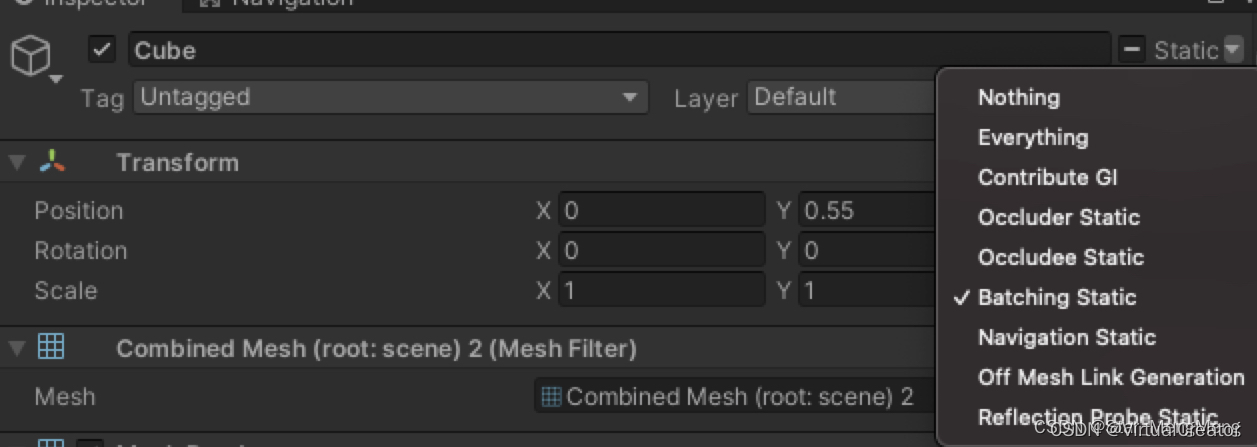 Unity URP性能优化Static Batching、GPU Instancing、SRPBatcher_unity srp ...
