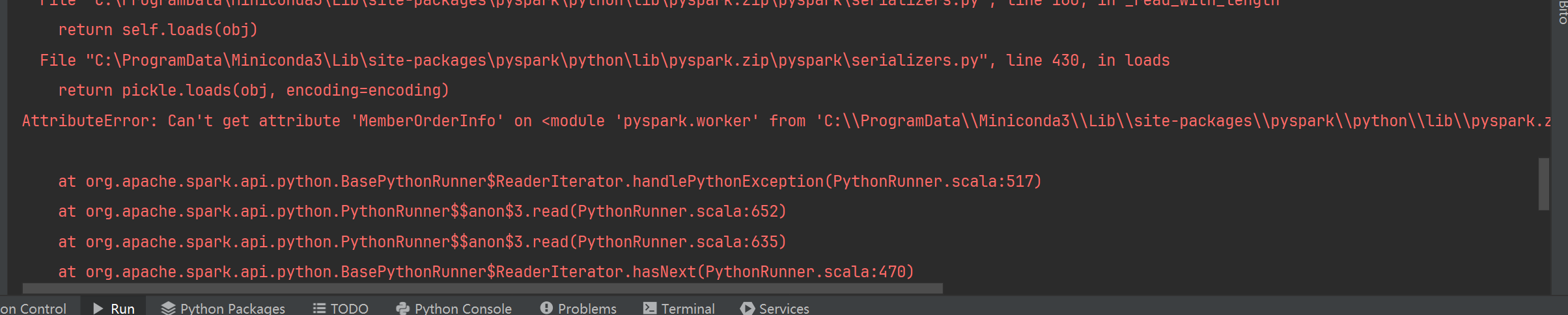 解决pySpark导入模型报错：AttributeError: Can‘t get attribute ‘XXX‘ on ＜module ...
